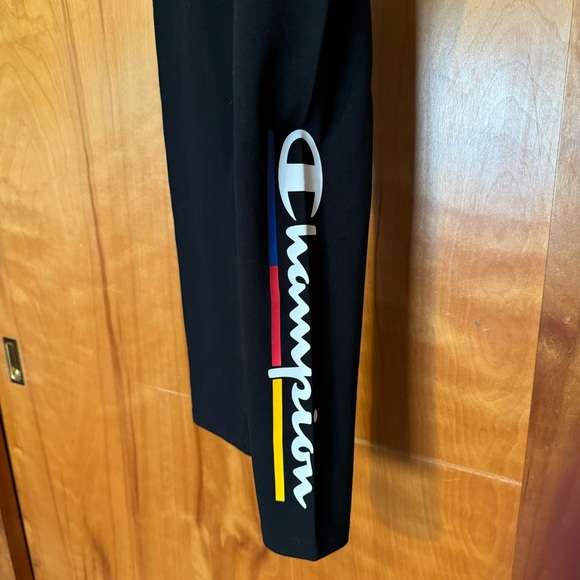 Champion Athleticwear High Waisted Graphic Logo Leggings 7/8 Length Cotton - Picture 7 of 10